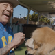 Danny Trejo, swarmed by a few of his (thankfully-not-actually) rabid fans.